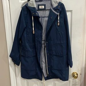 Marine Layer hooded rain jacket medium